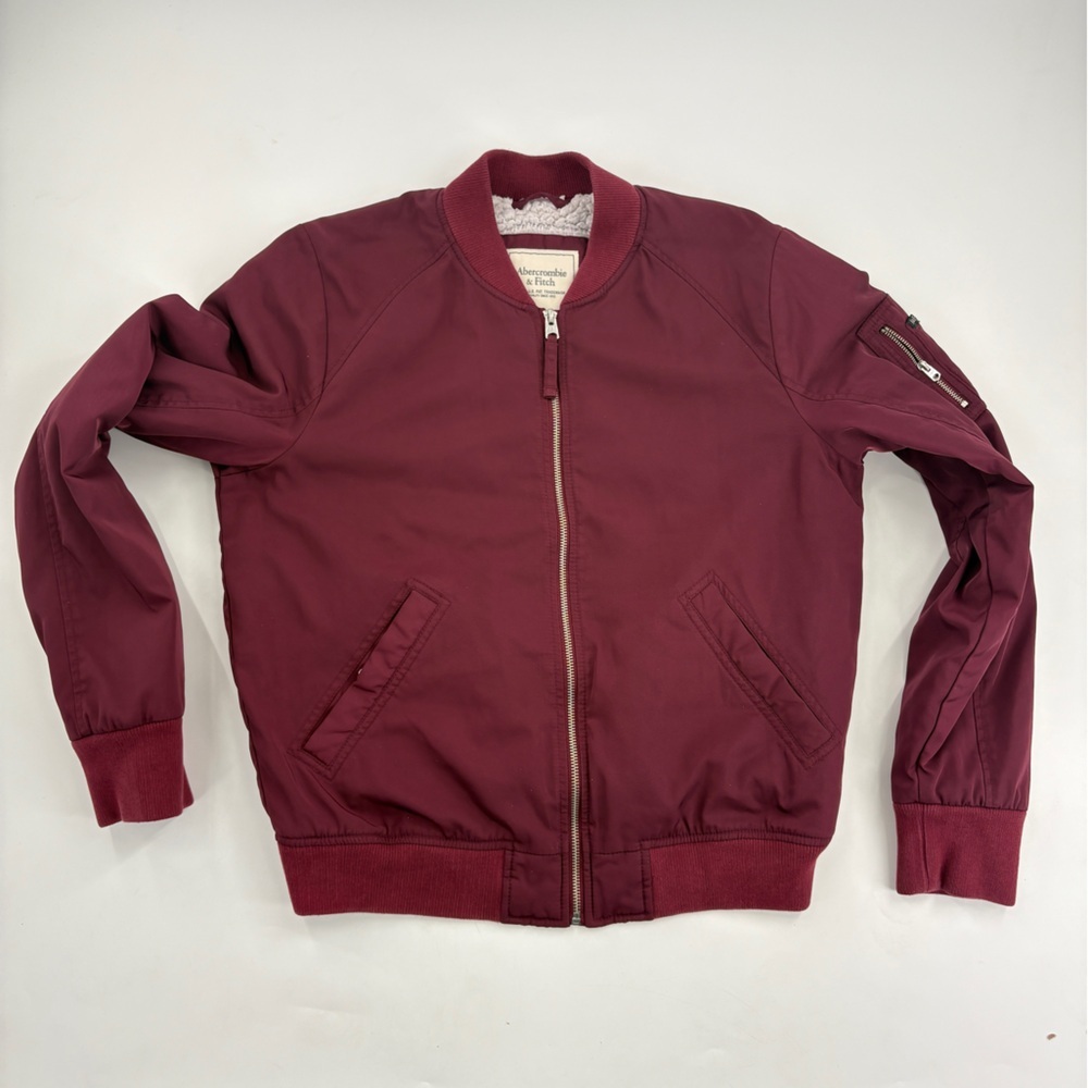 Abercrombie & Fitch Maroon Jacket - Picture 8 of 9